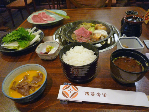 浅草今半 すき焼き定食